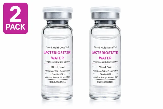 Bacteriostatic Water 20mL Multi-Dose Vial — 2 Pack