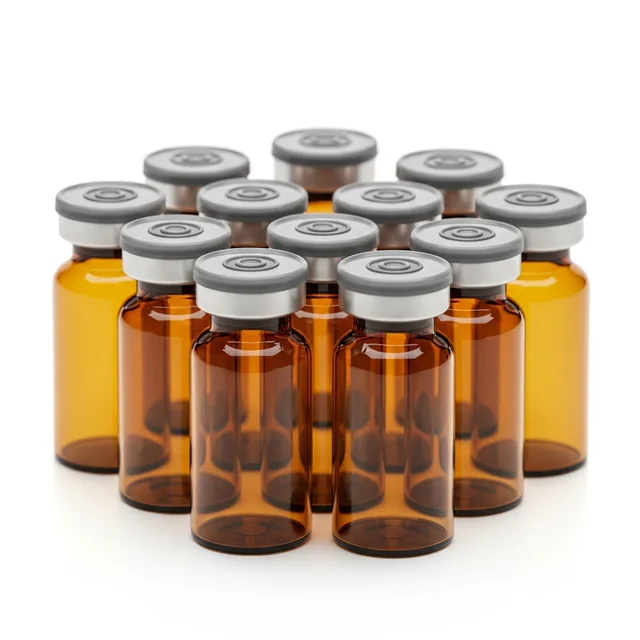 Empty Amber Glass Vials 2mL (Pack of 10)