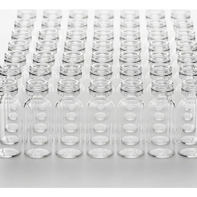 1.5mL Clear Glass Crimp-Top Vials (Pack of 100)